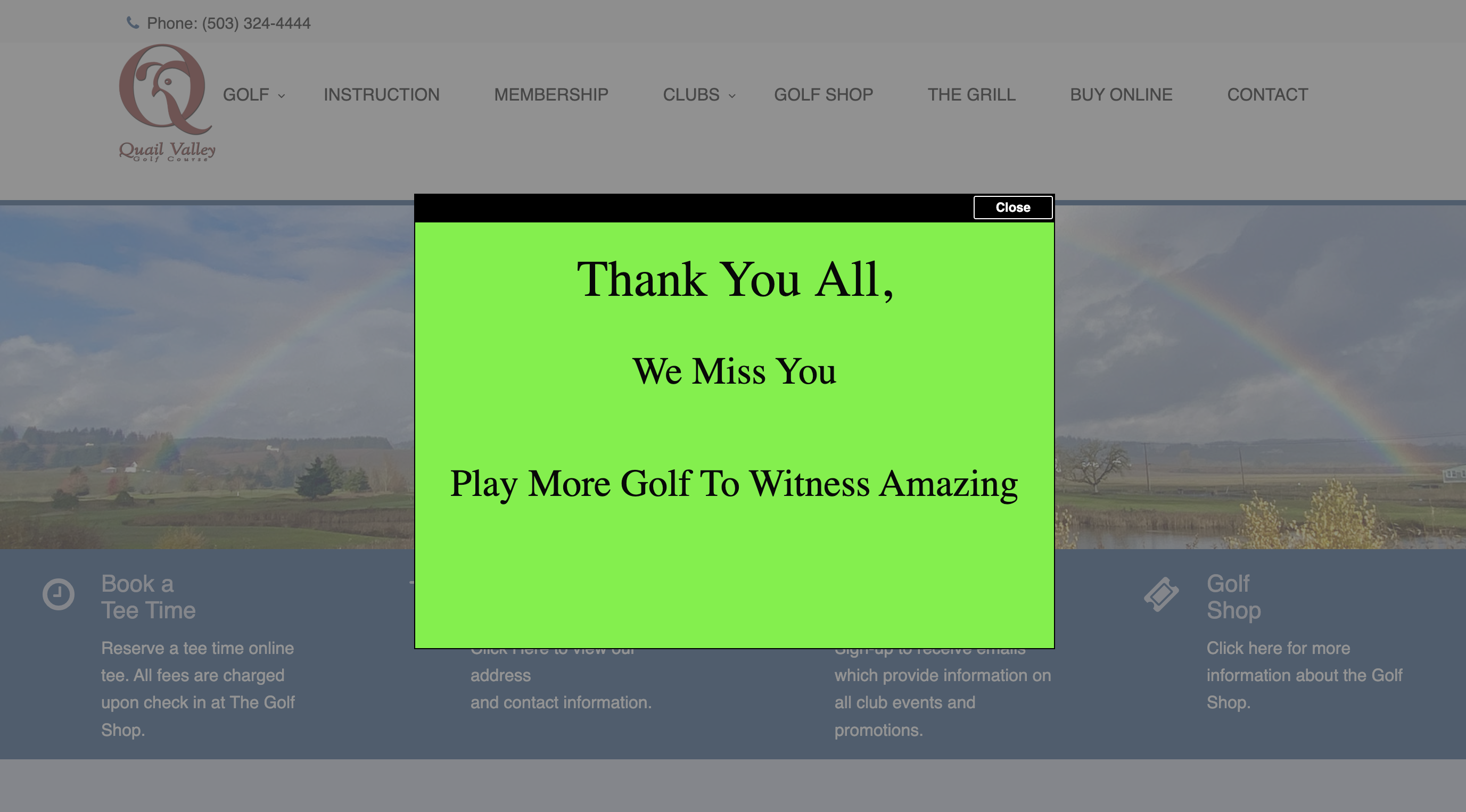 Goodbye Quail Valley