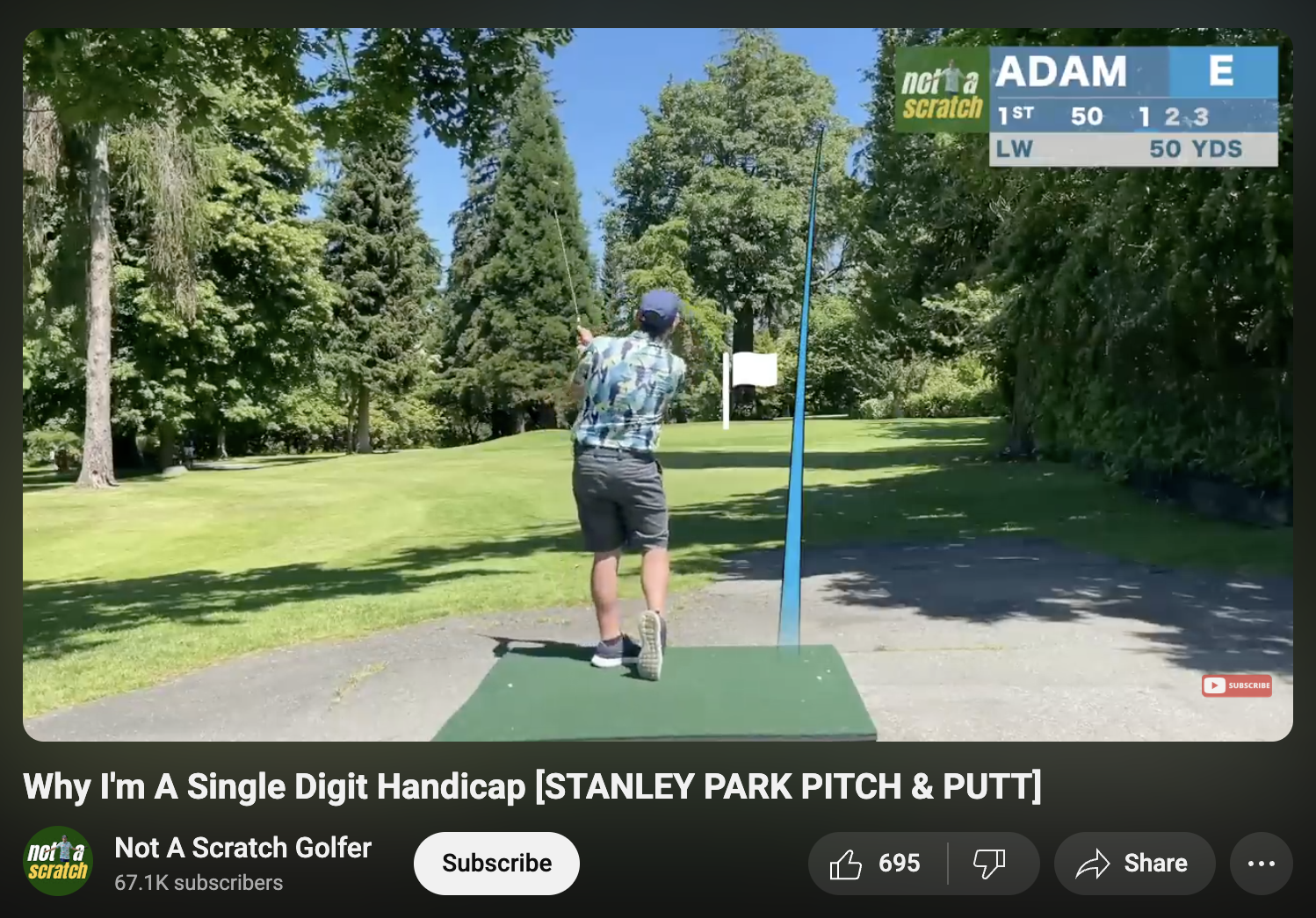Adam's pitch-and-putt approach
